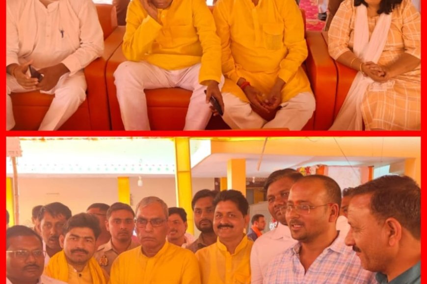 मंत्री ओमप्रकाश राजभर के घर जाकर प्रधान संघ जिलाध्यक्ष राकेश कुमार सिंह ने कीया शोक संवेदना व्यक्त 