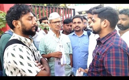 छात्र को डंडे से पीटे जाने के विरोध में पूर्व IPS ने थाने में आकर मुकदमे की अपील किया